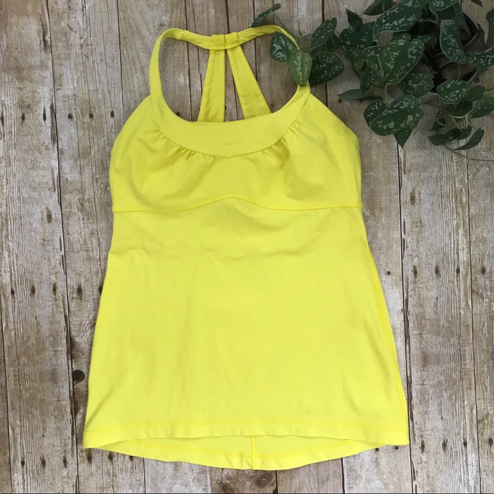 Women’s Yellow Racerback Tank Top